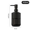 Producto Tipo Presión Desinfectante de Manos Botella de Jabón Gel de Ducha Reenvasado Botella de Vidrio Patrón Vertical Transparente Gran Capacidad
