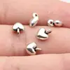 8.5X6.3X3.6Mm 0.45g Color Plata Antigua Material para Joyería Colgante Pequeño de Corazón para DIY