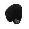 Chapéu Masculino de Inverno com Proteção para Orelhas Chapéu para Ciclismo Quente Frio Chapéu para Cabeça Grande Chapéu de Lã Masculino Chapéu de Malha Baotou com Forro de Fleece Masculino