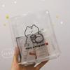 Bolsa de Almacenamiento para Cables Enrollables Transparente de PVC Bolsa para Archivos y Facturas Organizador de Almacenamiento para Cuidado de la Piel Bolsa para Papelería