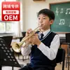 Instrumento Musical Pequeño OEM Si bemol Estudiante Principiante Nivel de Entrada Trompeta Instrumento Musical Nivel de Interpretación Profesional Instrumento de Viento