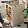 Cubo de basura con tapa para prevenir olores, apto para dormitorio, sala de estar, baño, cocina, almacenamiento de residuos domésticos y papelera