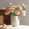 Borde de Coca-Cola Francés Rosa Rosa Simulación ramo Flor Artificial Muebles Sala de Estar Mesa de Comedor Hogar Exterior Decorativo Adornos de Flores