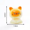 Boneca Siamês Laranja Fofa e Adorável Decoração DIY Acessório de Saco Surpresa Enfeite para Carro e Desktop