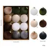 Directo del fabricante: Adornos de bola de terciopelo navideños, decoraciones para árbol de Navidad, colgantes para escaparates, hechos a medida