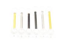 Anel de língua prego de língua de aço inoxidável anel de língua 14MM16MM prego de língua europeu e americano jóias piercing comércio exterior personalização de ponto de venda quente