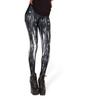 Calças Nove Pontos Sexy Femininas Europeias e Americanas Transfronteiriças para Levantar o Quadril, Leggings Justas para Uso Externo, Estampadas com Desenhos