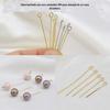 Cobre banhado a ouro real 18K cor 9 pinos brincos DIY brincos colar pingente material fabricantes atacado