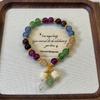 Pulsera Nueva de Turmalina de Colores para Mujer, Pulsera de Flor de Lirio del Valle de Nicho Estilo Ins, Regalo para Novia, Mejor Amiga, Día de la Madre, Regalo de Cumpleaños