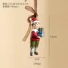 Nuevos colgantes decorativos vintage de resina tridimensional transfronterizos, paquete de regalo de guirnalda, adornos de campana para árbol de Navidad, decoraciones navideñas