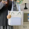Nueva y linda bolsa de tutoría estilo coreano para estudiantes de primaria, bolsa de mano tipo tote de gran capacidad para un solo hombro cruzada, bolsa de tutoría para ir a clases