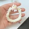 Fiesta de Bebé Huevo Anillo de Intestino Delgado Nuevo Lindo Dibujo Animado Sin Pelo Adorno para la Cabeza Infantil Color Caramelo Coreano Dulce Belleza Anillo para el Cabello