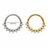 Piercing para Nariz em Aço Inoxidável 316G 16G Cruz Flor Lua Gota d'Água Coração Piercing Corporal Joia Fabricante de Vendas Diretas Transfronteiriças Europeu e Americano