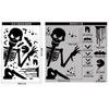 Halloween Monstruo Fantasma Gigante Pegatina de Ventana de Fantasma Bruja Muerte Murciélago Calavera Decoración de Fiesta de Halloween Pegatina Electrostática