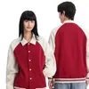 Sudadera con cremallera y logo estampado, Ropa para actividades de team building, Uniforme DIY con cuello mao, Chaqueta de manga larga, Ropa de trabajo para otoño e invierno