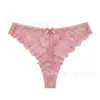 Ropa Interior Femenina Estilo Puro Deseo Patchwork de Satén Patrón Geométrico Hueco Encaje Sexy Moño Talla Grande Bragas Entrepierna de Algodón