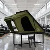 Tienda de Techo para Coche Totalmente Automática con Techo Duro para Excursiones de Dos Personas al Aire Libre en Coche, Versión Extendida, Tienda de Coche de Aleación de Aluminio Verde