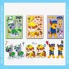 Pegatinas Populares de Disfraces del Equipo de Rescate de Cachorros Juguetes de Paw Patrol Pegatinas Educativas Creativas de Bricolaje para Niños
