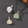 Jingde Joyería Piedra Cruda de Cristal de Color Mixto Colgante Muestra Mineral Forma Irregular Adorno de Mineral Accesorios para Collar Venta al por Mayor