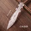 Adaga de Pedra de Cristal Natural Cru Mais Vendida Transfronteiriça, Pedra Crua Polida em Vários Materiais, Peça Decorativa para Mesa de Sala de Estar