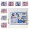 Comercio Exterior Transfronterizo Serie Labubu Cuaderno de Cuero 64K Set Divertido de Papelería Cuaderno Planificador Combo de Arte con Cuentas Venta al por Mayor