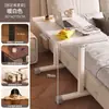 Escritorio de computadora de altura ajustable para dormitorio, uso doméstico, mesita de noche, escritorio móvil, escritorio de oficina simple, banco de trabajo de altura ajustable