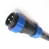 Cable de alimentación para cargador de coche eléctrico de estándar nacional, enchufe impermeable de tres núcleos y tres clavijas, cable de enchufe de cuatro núcleos y cinco núcleos de estándar nacional