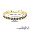 Pulsera Redonda Transfronteriza 6.0 con Cierre de Extensión Multicolor, Pulsera Colorida de Circonita de Alta Calidad para Mujer, Mayoreo