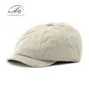 Chapéus Vintage para Homens e Mulheres, Estilo Primavera e Outono, Boina Clássica, Boina de Veludo Cotelê, Boné de Basebol Preto Liso Estilo Britânico