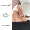 Anillo de plata de copo de nieve Lan zhi para mujer estilo ins nariz de cerdito simple personalidad anillo de plata esterlina 925 no se desvanece mayoreo