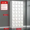Armario de Hierro de Tres Puertas de Shanghái Casillero de Oficina Baño Gimnasio Dormitorio Personal Casillero de 3 Puertas con Cerradura