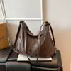 Bolsa de Grande Capacidade para Mulheres 2025 Nova Inverno Bolsa de Ombro de Luxo Bolsa Transversal Retrô Bolsa Tote Elegante Versátil