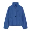 Ropa Europea y Americana Transfronteriza para Mujer AliExpress Venta Caliente Moda Casual Retro Chaqueta Bomber con Cuello Alto Abrigo