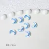 Celebridad en línea chica guapa vaso de moca Diamante plano joyería para uñas estrella de cinco puntas Luna decoraciones para uñas al por mayor