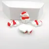 Funda de Teléfono de Reno de Santa Claus de Dibujos Animados Mediana Accesorios para el Cabello diy Material de Resina Accesorios Navideños