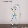 Ornamento de Vaso de Flores de Ferro Espessado, Decoração de Arte Oca para Estudo, Mesa de Cabeceira, Mesa de Trabalho, Artesanato para Decoração de Casa