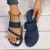 Atravessando Fronteiras 2026 Verão Nova Moda Jeans Europeia e Americana Amazon Esportiva Casual Chinelo com Dedos Separados Feminino Atacado