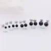 Pendientes de Perla Estilo Coreano Simples y Versátiles para Orejas Perforadas Pendientes de Lujo Accesibles a la Moda Pendientes de Alto Nivel con Diseño de Nicho