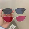 Nuevas Gafas de Sol Cuadradas Pequeñas de Metal Estilo Retro Americano para Mujer, Protección Solar, Gafas de Sol Modernas Geniales Hip-Hop para Hombre, Moda Callejera
