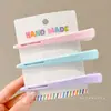 Pinza de Pato sin Costuras para Maquillaje Pasador para Flequillo Frontal Pasador de una Palabra para el Cabello Accesorios para el Cabello Nuevos de Primavera y Verano 2025