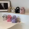 Bolso Nuevo para Niños 2024 Moda de Gama Alta Portátil Princesa Diana Niña Bolso de Hombro Francés de Nicho