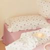 Par de fundas de almohada de algodón con volantes de conejito de tulipán individual para niña funda de almohada de algodón individual 48x74c