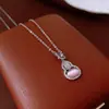 Colar Banhado a Ouro Real 18K com Cabacinha Vazada, Corrente de Suéter de Luxo Acessível Vintage de Segunda Mão, Colar Casual Elegante e Versátil