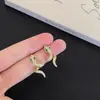 Auténticos Pendientes de Diseño de Nicho Nuevos 2026, Pendientes de Tachuela de Zirconia con Forma Dinámica de Serpiente del Año Zodiacal para Mujeres, Nueva Colección Primavera y Verano