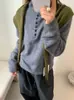 Suéter de tricô com gola semimédia e meia-botoadura em cashmere para mulheres, outono e inverno, feito de lã de ovelha e seda de amoreira, macio e aconchegante, suéter de lã de manga longa