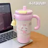 Nueva Taza de Agua de Oficina para Mujer de Alta Calidad con Revestimiento Interior de Cerámica, Taza Térmica de Acero Inoxidable, Exquisita Taza de Agua de Regalo al por Mayor