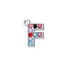 Acessórios para joias DIY pingente de superfície de diamante de 15 mm cor pingente de 26 letras em inglês pingente de pulseira pingente de roupa pingente