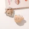 Muñeca de Cabeza de Oso de Peluche con Lazo Lindo y Juguetón para Ropa DIY, Diadema, Pasador, Calcetines para Zapatos, Accesorios y Materiales