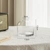 Jarrón de vidrio transparente simple moderno de estilo europeo, jarrón de vidrio de alta calidad, decoración hidropónica para el hogar, de aspecto elegante, estilo ins