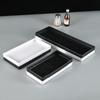 Plato hondo de melamina plato plano bandeja de plástico larga estrecha estilo japonés plato rectangular para sushi barbacoa comercial